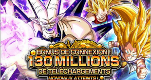 Dragon Ball Z Dokkan Battle Bonus 130 Millions de téléchargements