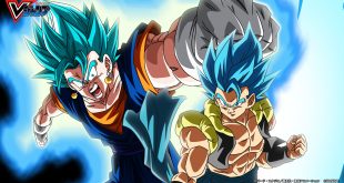 Le fond d’écran de Vegetto Blue et Gogeta Blue (Dragon Ball Super Divers) du V-Jump